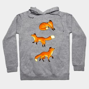 Three Free Frolicking Foxes Hoodie